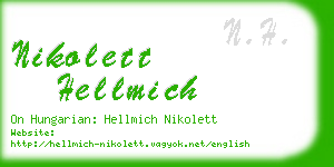 nikolett hellmich business card